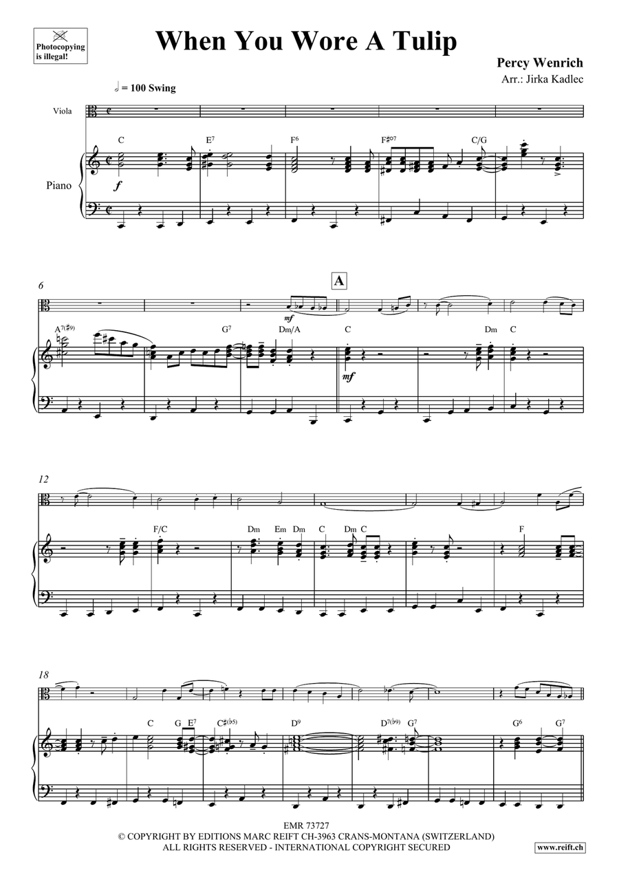 When You Wore A Tulip When You Wore A Tulip Piano Accompaniment scores gallery preview page 4