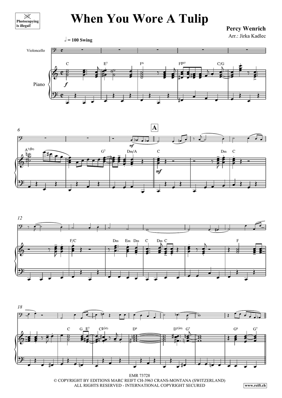 When You Wore A Tulip When You Wore A Tulip Piano Accompaniment scores gallery preview page 4