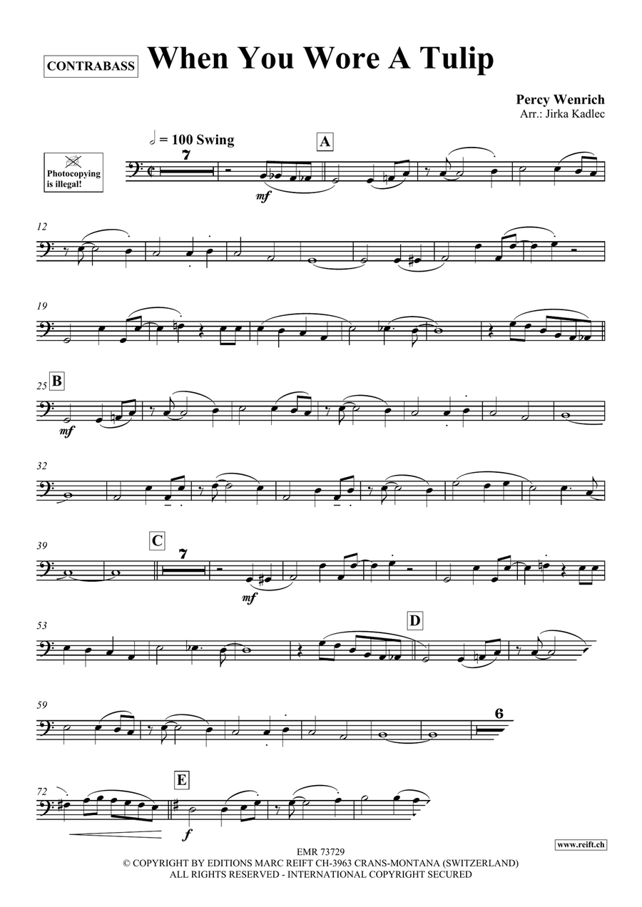 When You Wore A Tulip When You Wore A Tulip Double Bass scores gallery preview page 3