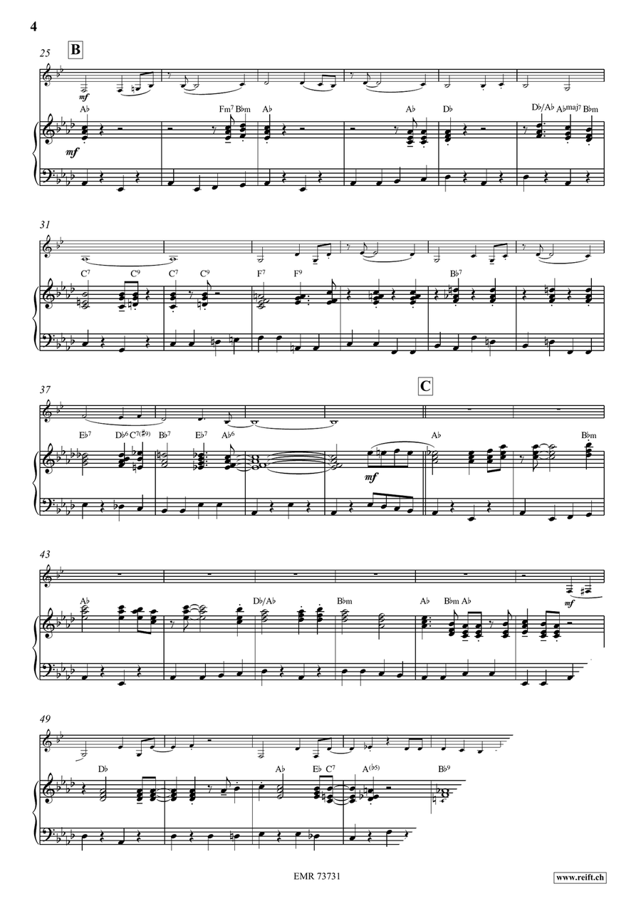 When You Wore A Tulip Bass Clarinet scores gallery preview page 5