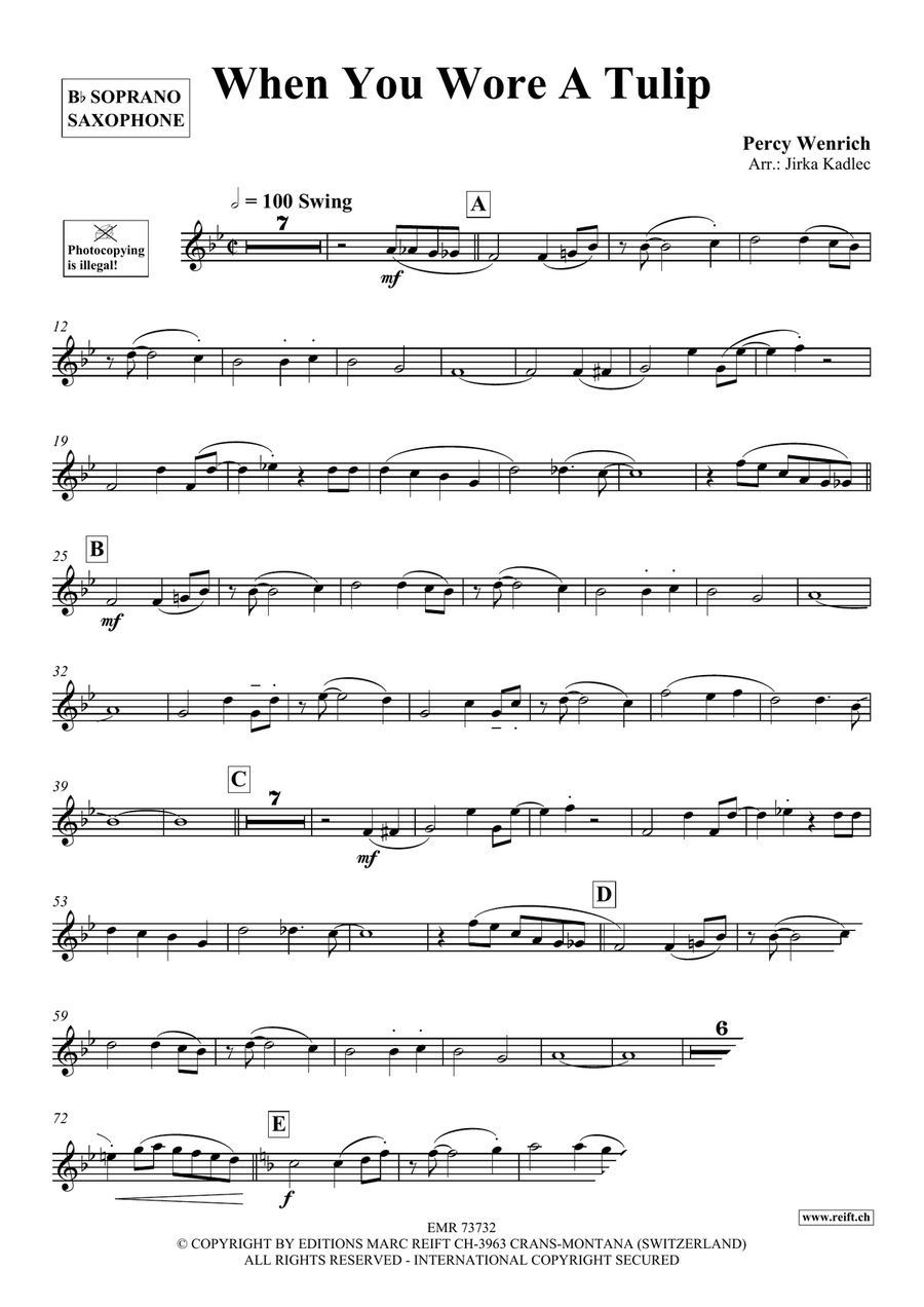 When You Wore A Tulip When You Wore A Tulip Soprano Saxophone scores gallery preview page 3