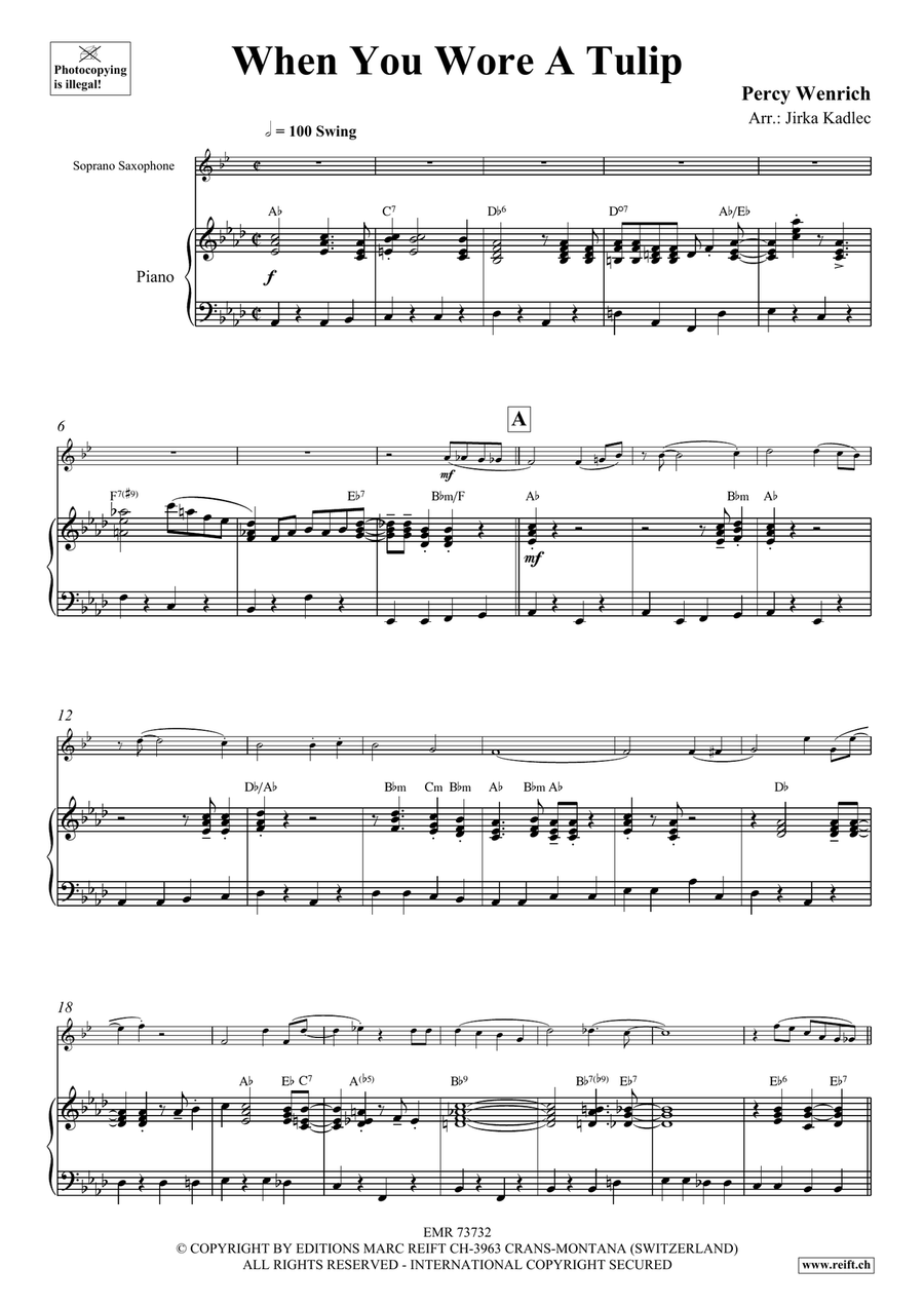 When You Wore A Tulip When You Wore A Tulip Soprano Saxophone scores gallery preview page 4