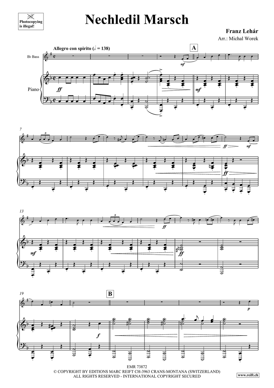 Nechledil Marsch Nechledil Marsch Voice Solo scores gallery preview page 4