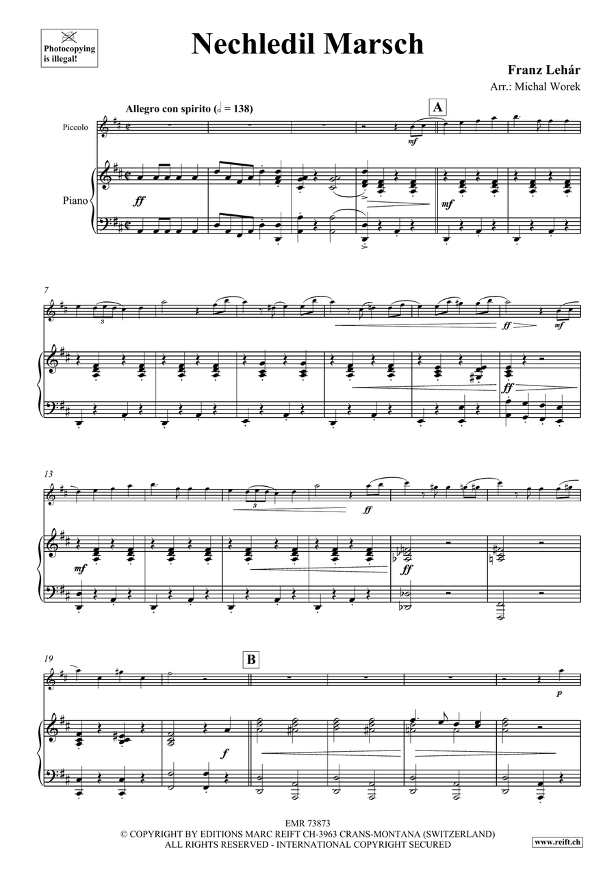 Nechledil Marsch Nechledil Marsch Piccolo scores gallery preview page 4