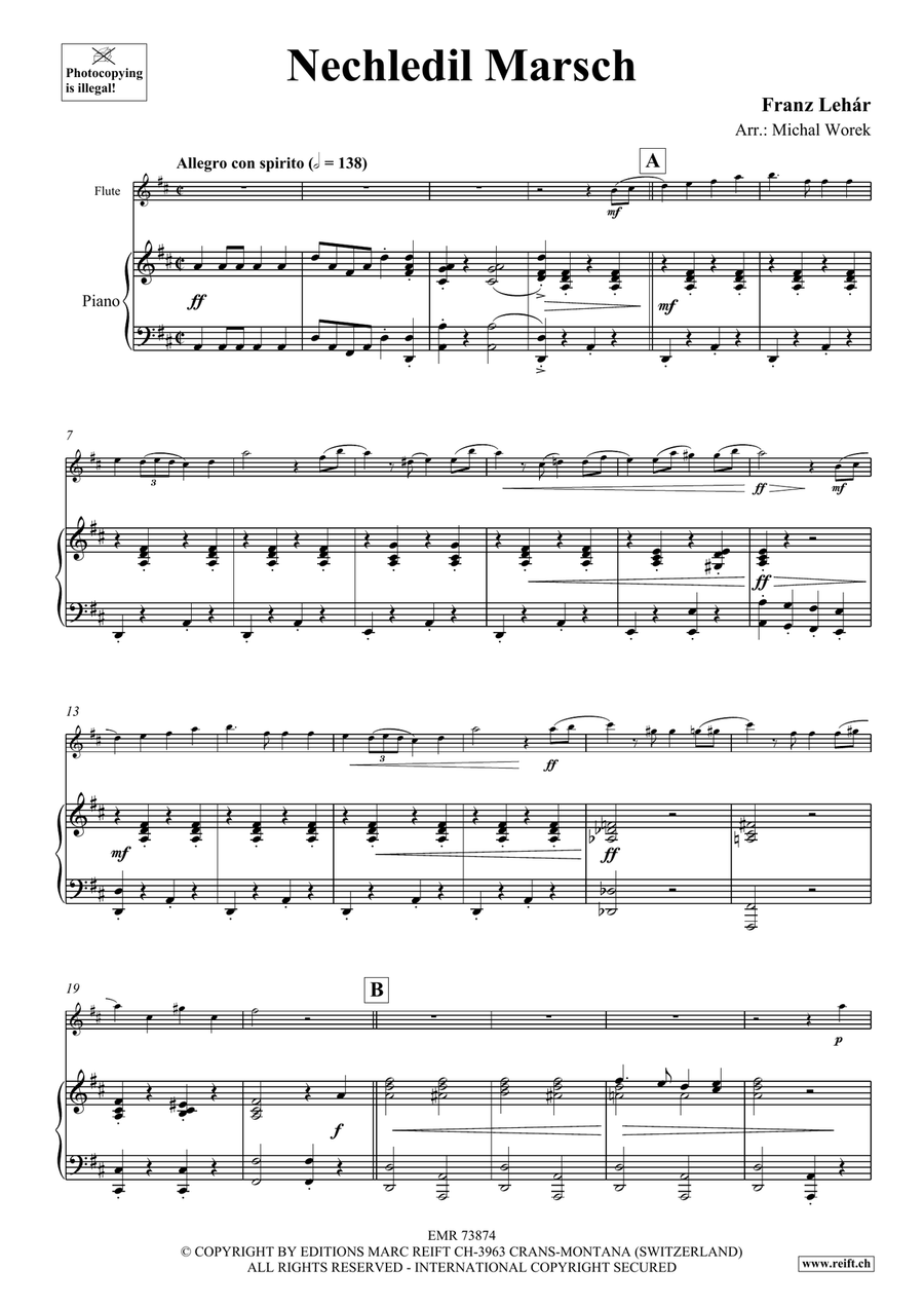 Nechledil Marsch Nechledil Marsch Flute Solo scores gallery preview page 4