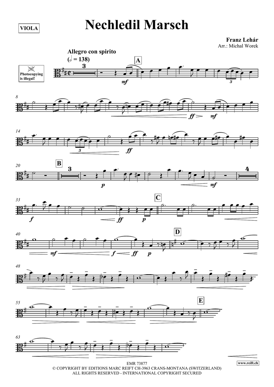 Nechledil Marsch Nechledil Marsch Piano Accompaniment scores gallery preview page 3