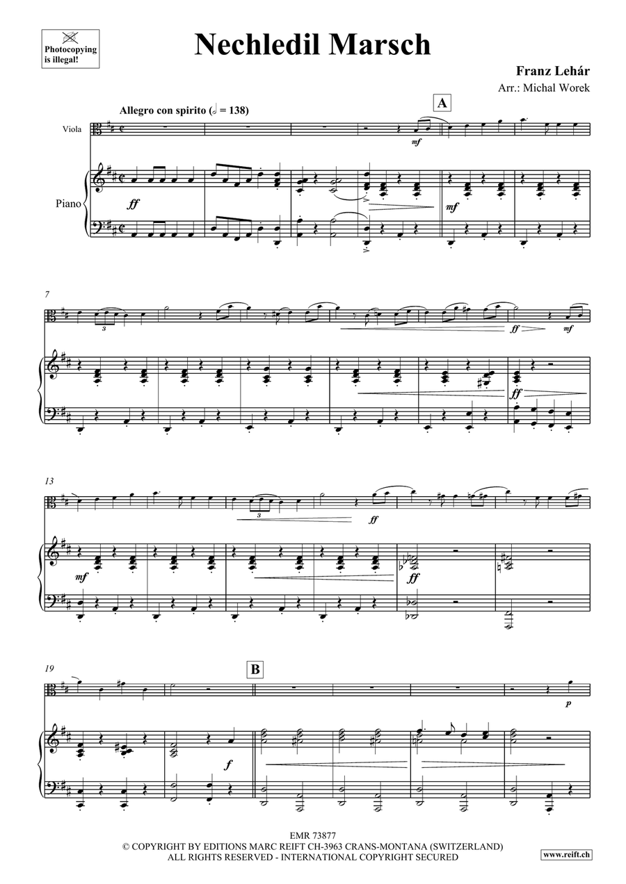 Nechledil Marsch Nechledil Marsch Piano Accompaniment scores gallery preview page 4