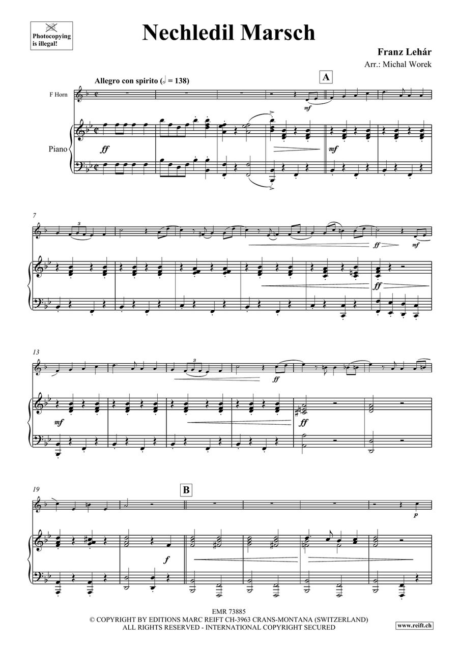 Nechledil Marsch Nechledil Marsch Horn scores gallery preview page 4