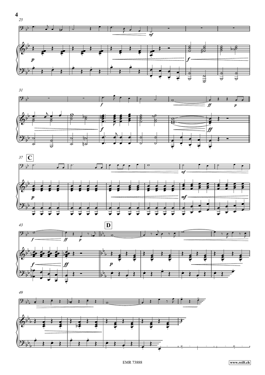 Nechledil Marsch Nechledil Marsch Bass Trombone scores gallery preview page 5