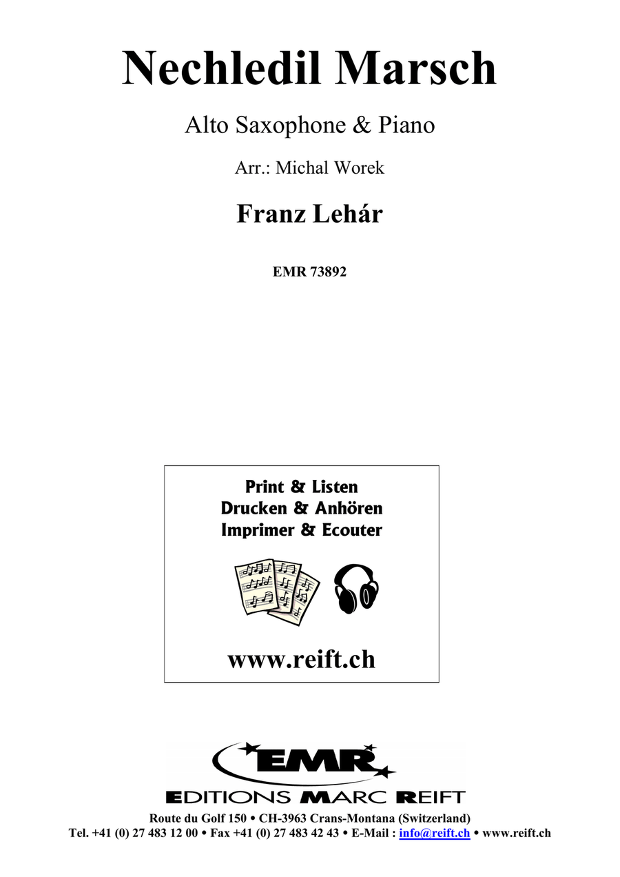 Nechledil Marsch Nechledil Marsch Alto Saxophone scores gallery preview page 2