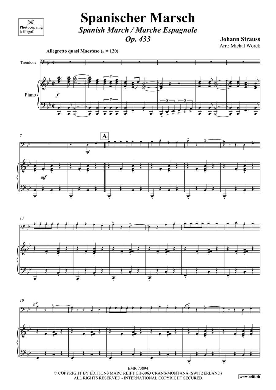 Spanischer Marsch Spanischer Marsch Piano Accompaniment scores gallery preview page 4