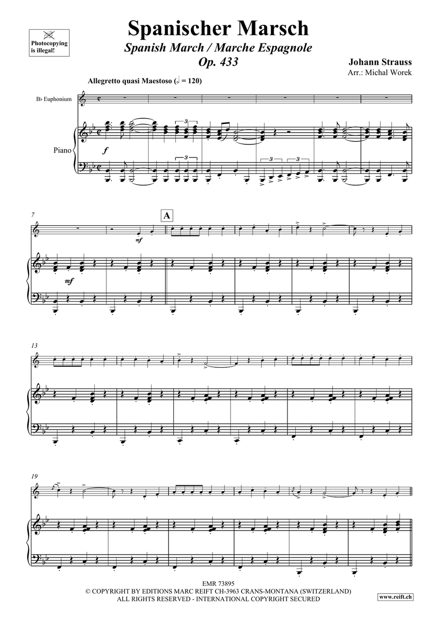 Spanischer Marsch Spanischer Marsch Euphonium scores gallery preview page 4