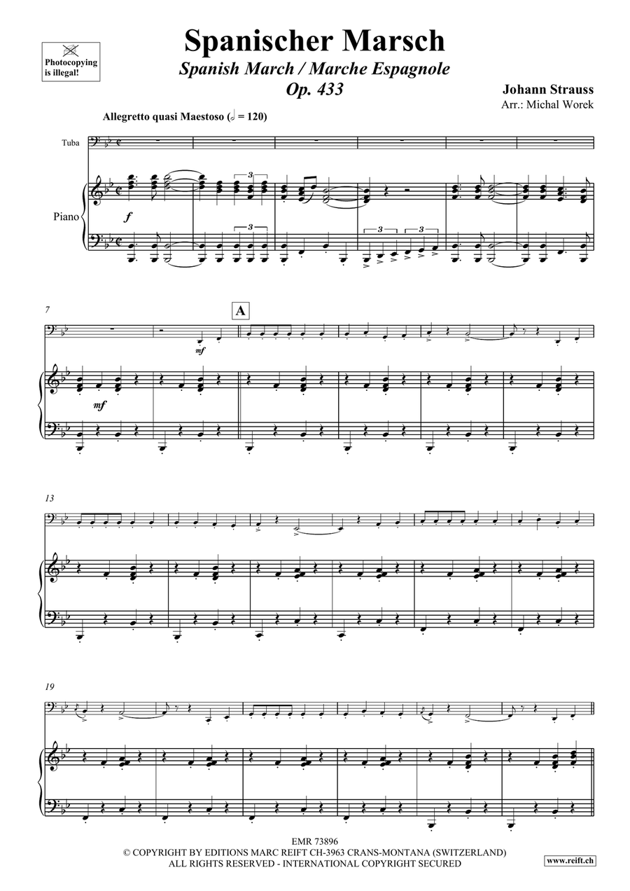 Spanischer Marsch Spanischer Marsch Tuba scores gallery preview page 4
