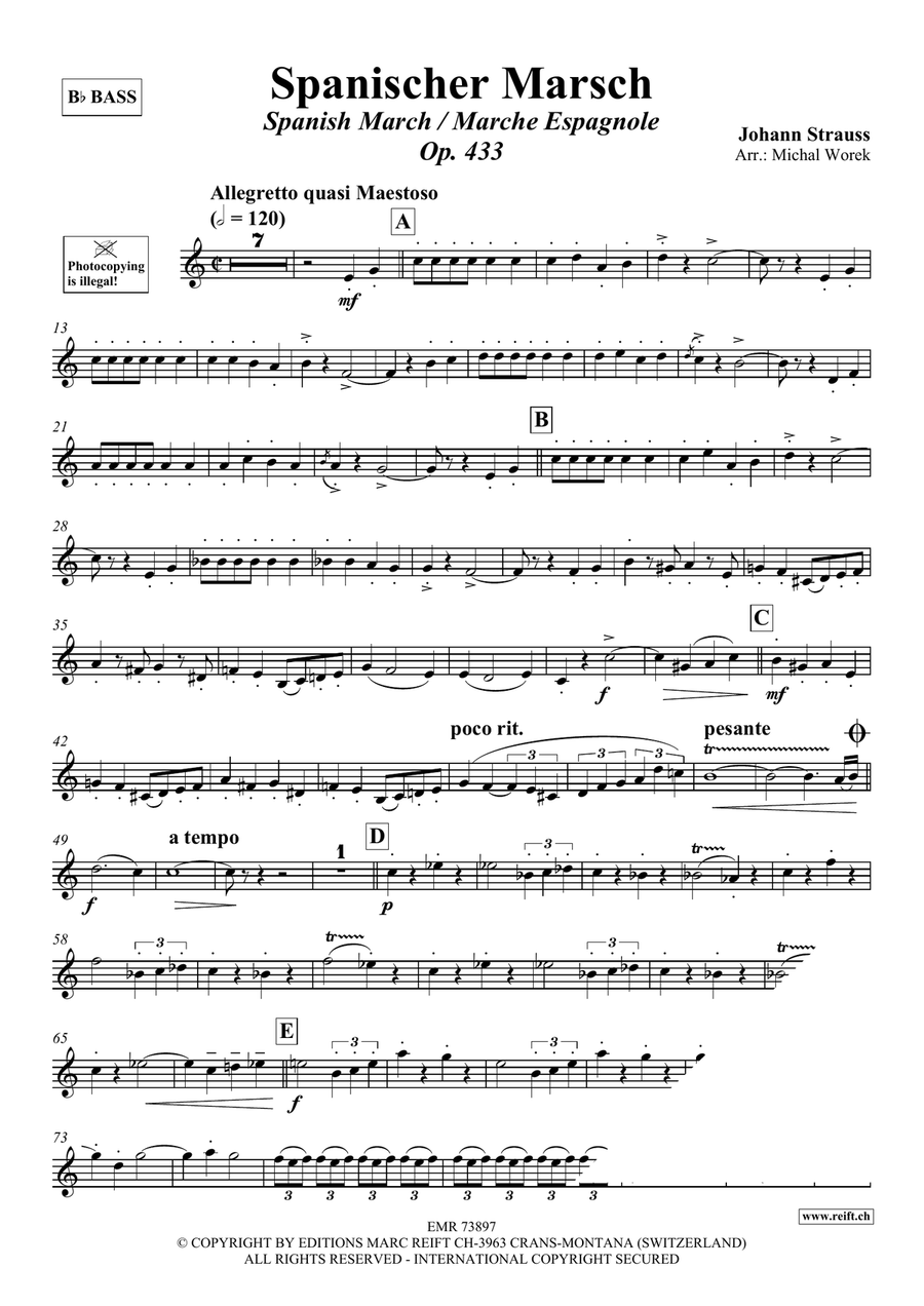 Spanischer Marsch Spanischer Marsch Voice Solo scores gallery preview page 3