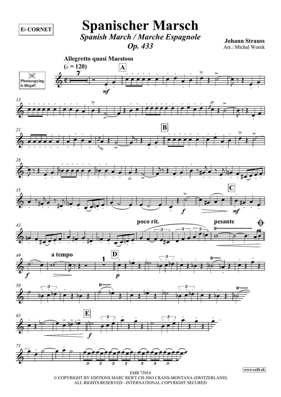 Spanischer Marsch Spanischer Marsch Cornet scores gallery preview page 3