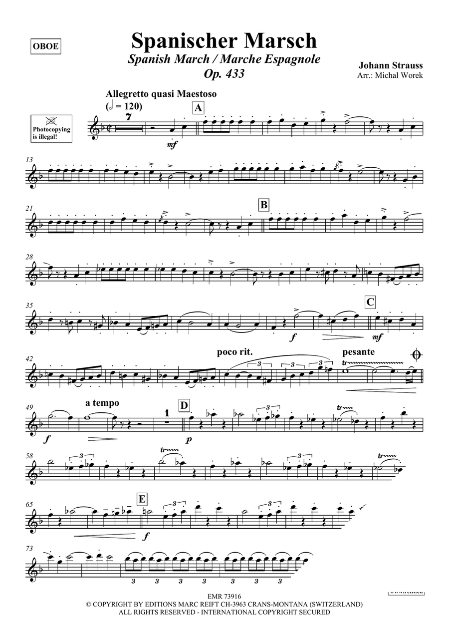 Spanischer Marsch Spanischer Marsch Piano Accompaniment scores gallery preview page 3