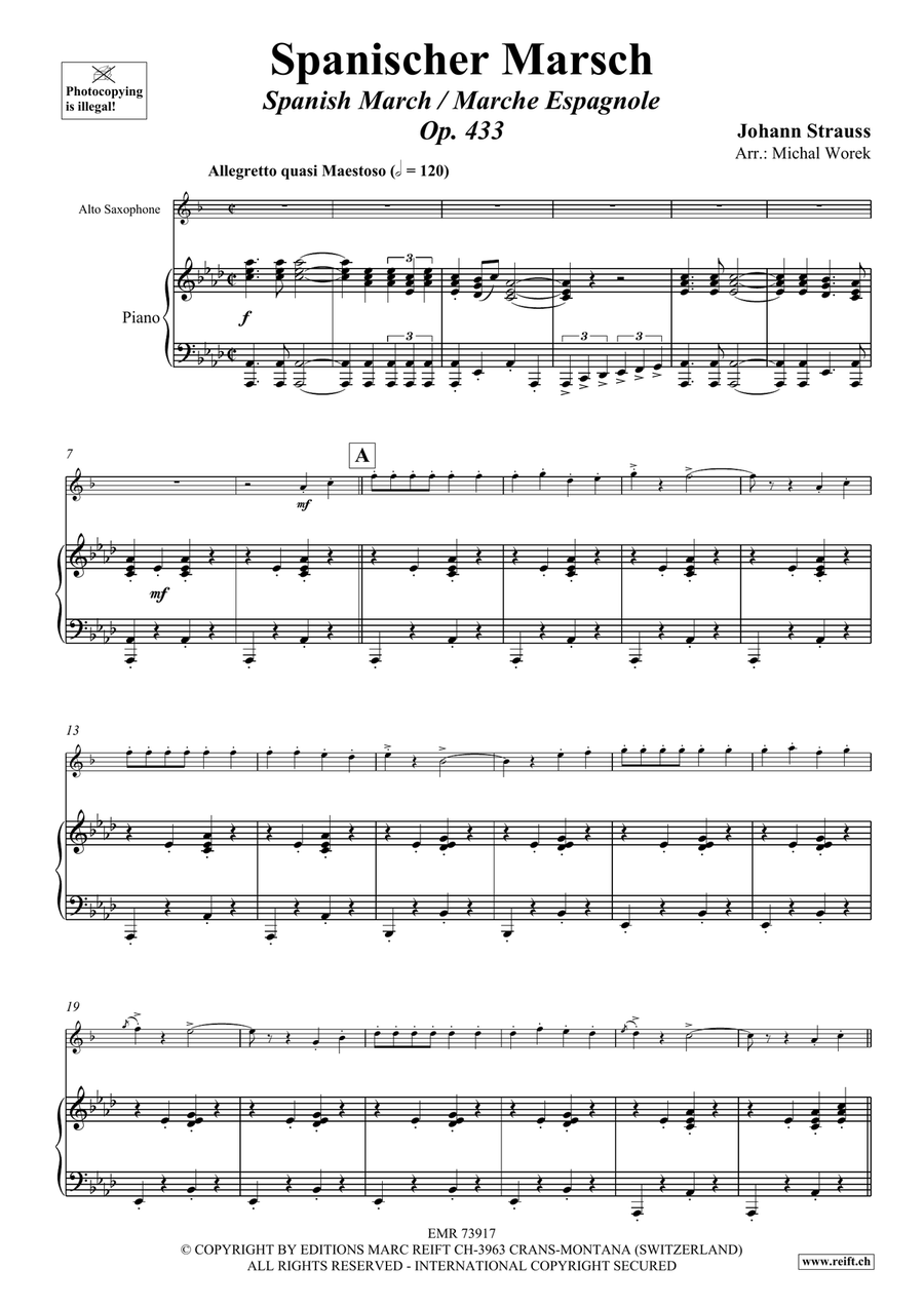 Spanischer Marsch Spanischer Marsch Alto Saxophone scores gallery preview page 4