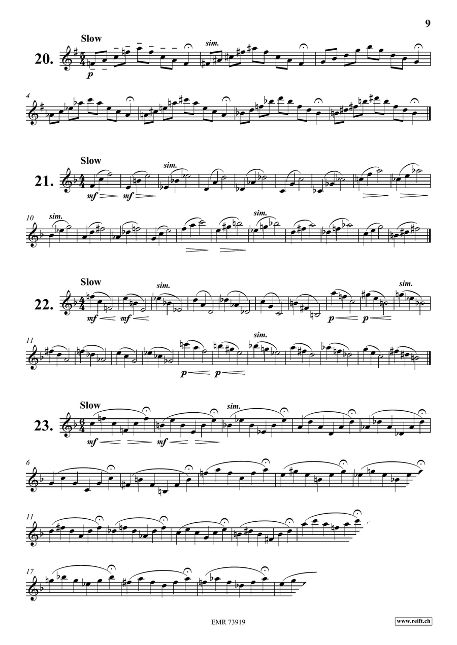 Daily Drills and Technical Studies Clarinet scores gallery preview page 9