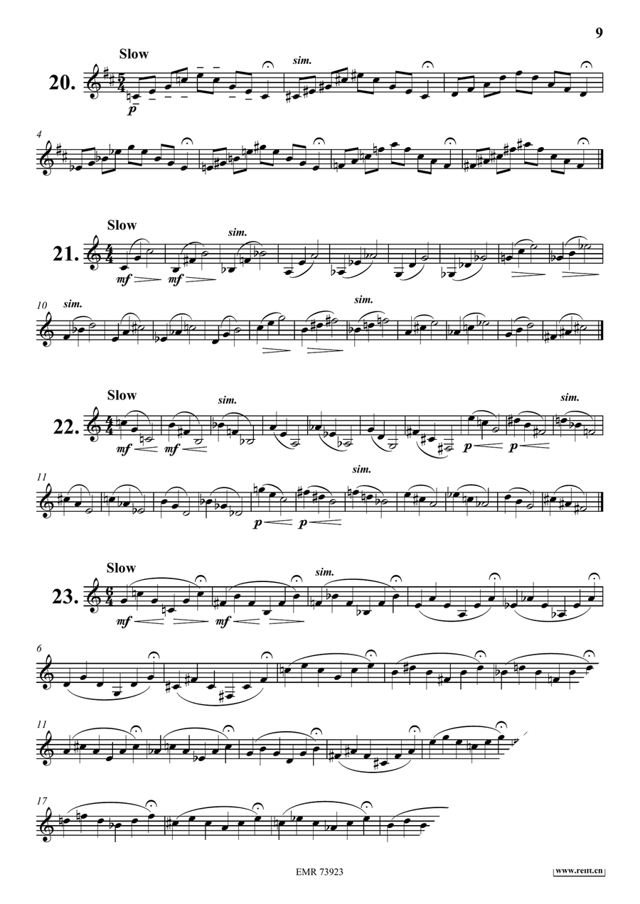 Daily Drills and Technical Studies Horn scores gallery preview page 9