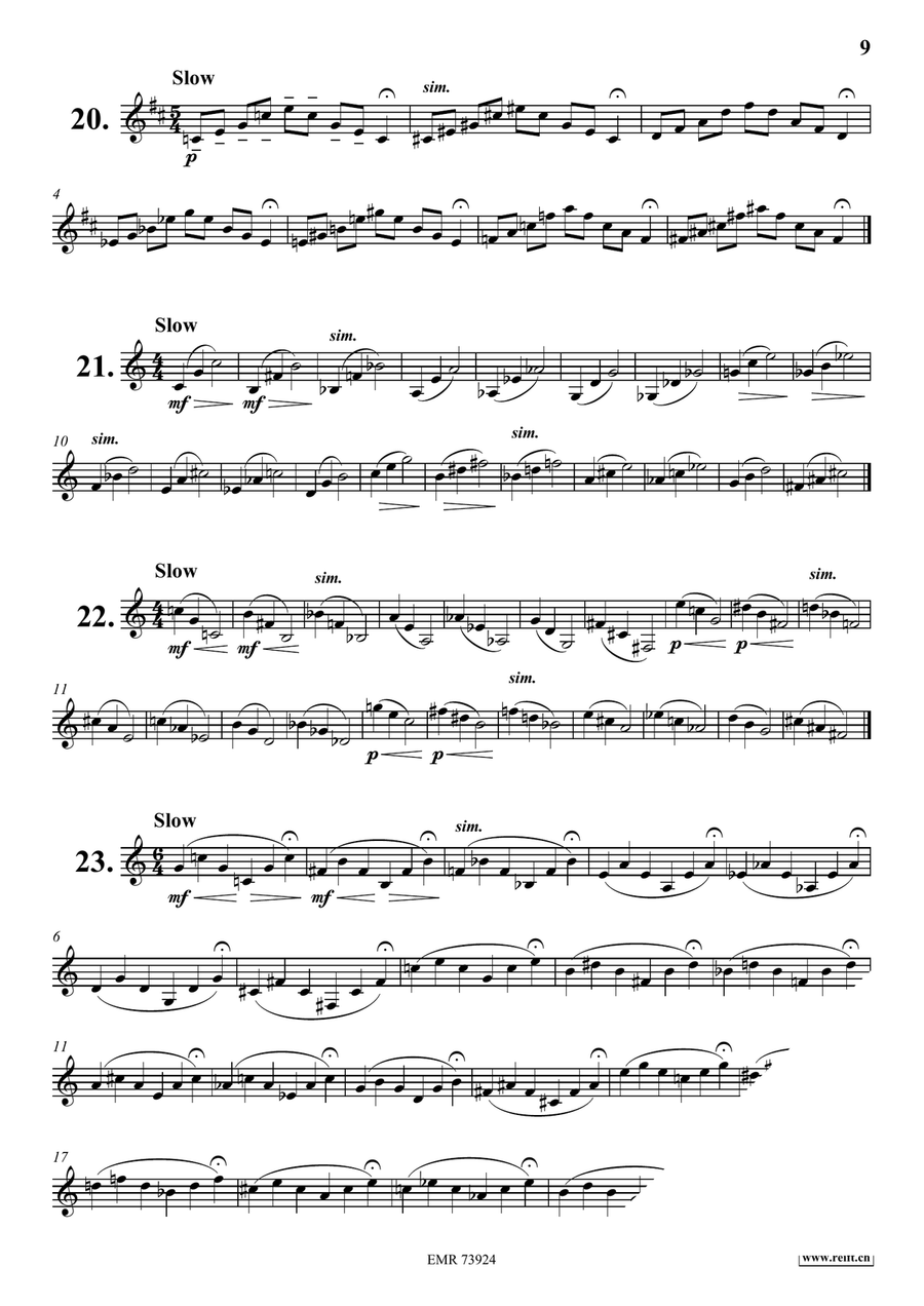 Daily Drills and Technical Studies Horn scores gallery preview page 9