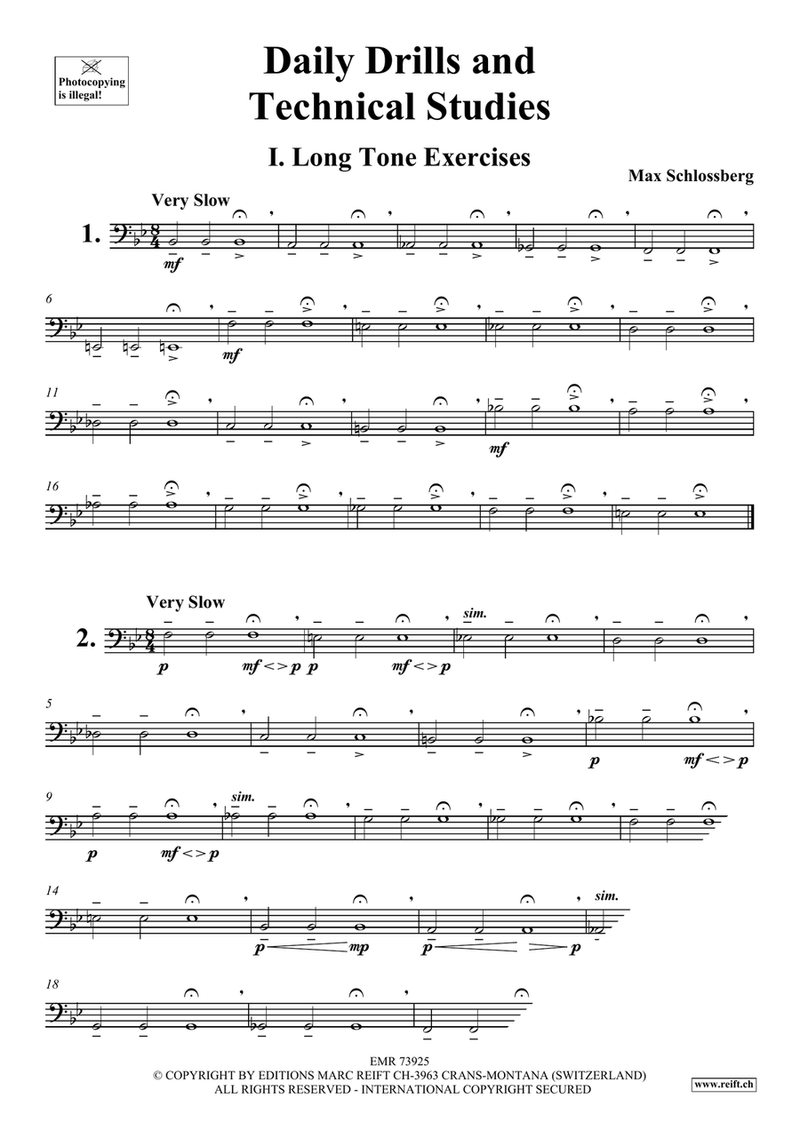 Daily Drills and Technical Studies Trombone scores gallery preview page 3