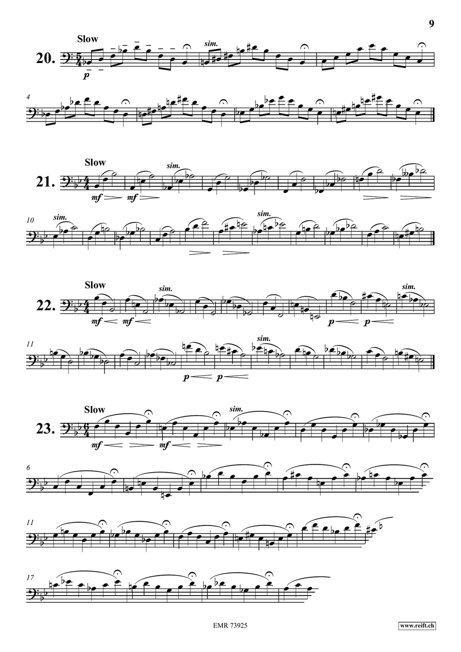 Daily Drills and Technical Studies Trombone scores gallery preview page 9