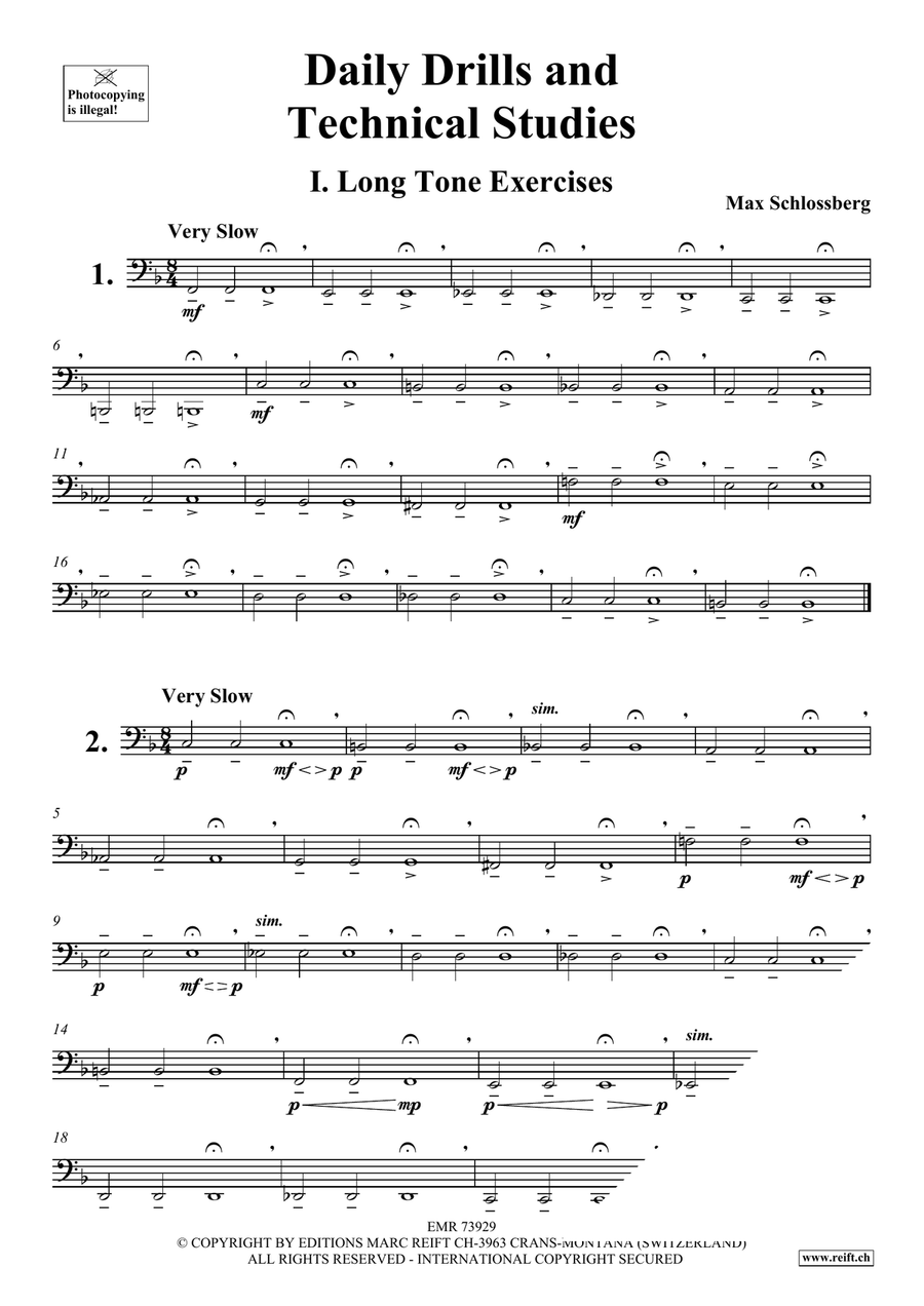 Daily Drills and Technical Studies Trombone scores gallery preview page 3