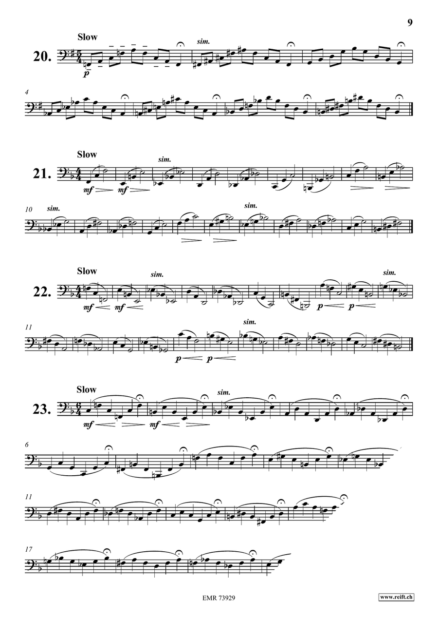 Daily Drills and Technical Studies Trombone scores gallery preview page 9