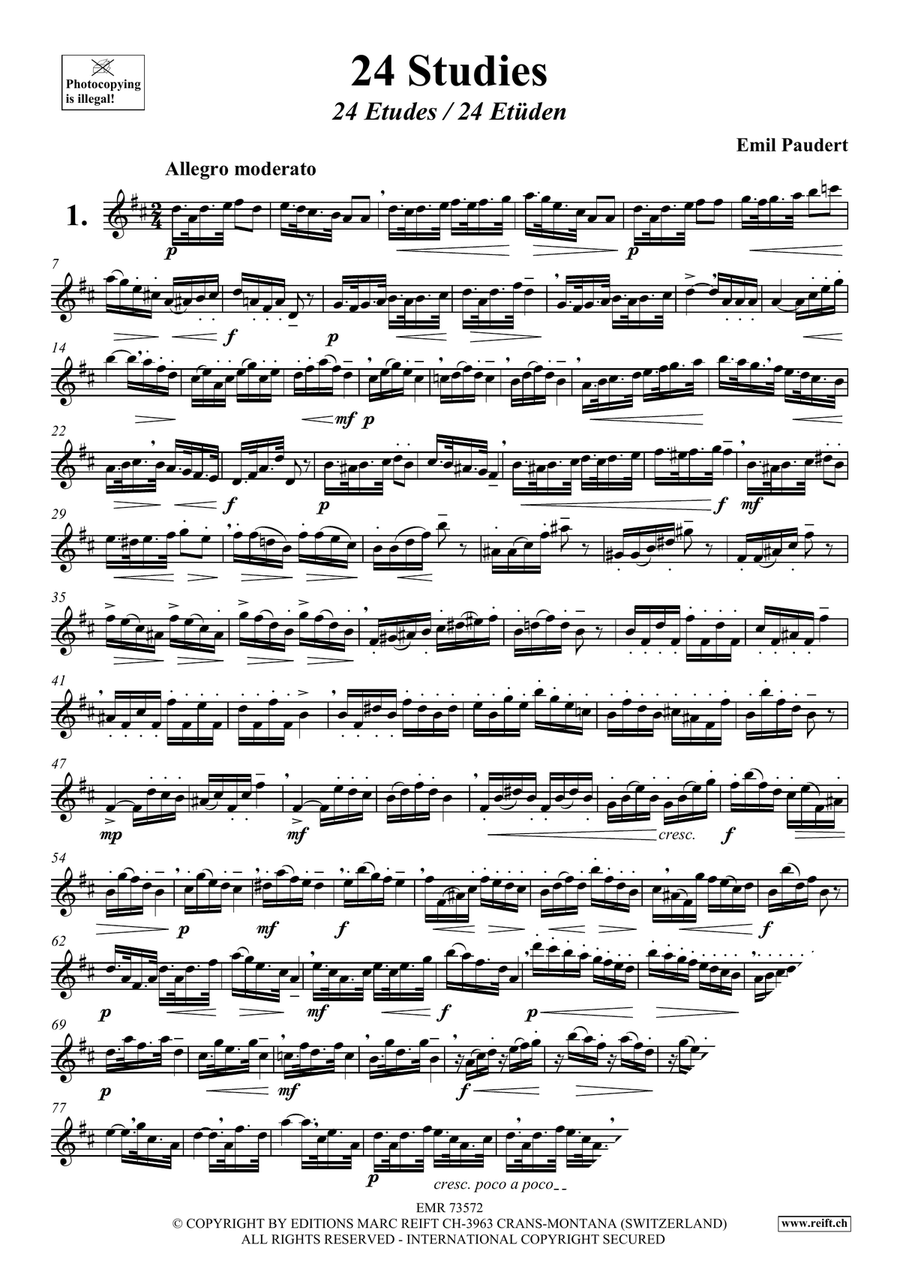 24 Studies 24 Studies Flute Solo scores gallery preview page 3