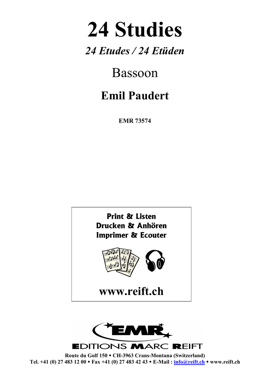 24 Studies 24 Studies Bassoon Solo scores gallery preview page 2