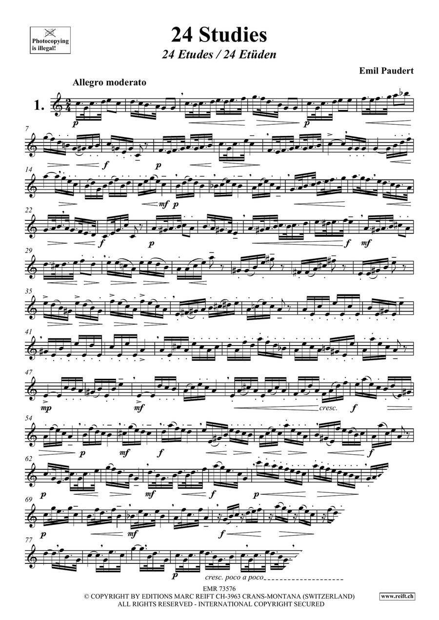 24 Studies 24 Studies Soprano Saxophone scores gallery preview page 3