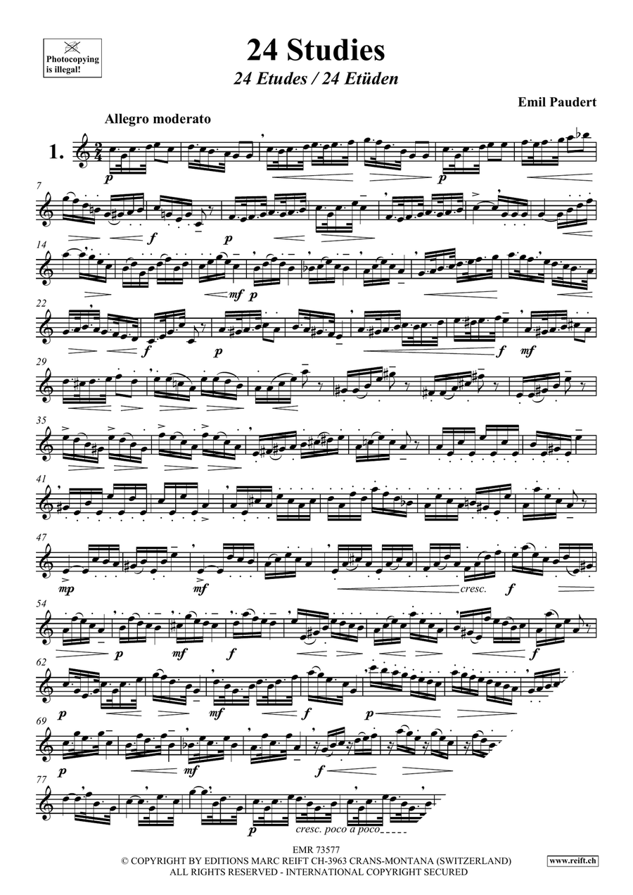 24 Studies 24 Studies Alto Saxophone scores gallery preview page 3