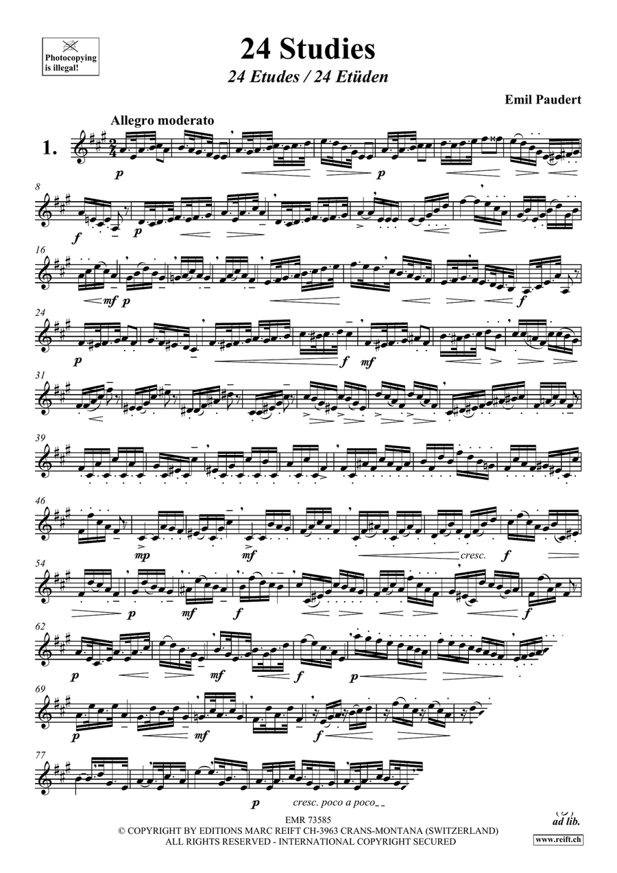 24 Studies 24 Studies Trombone scores gallery preview page 3