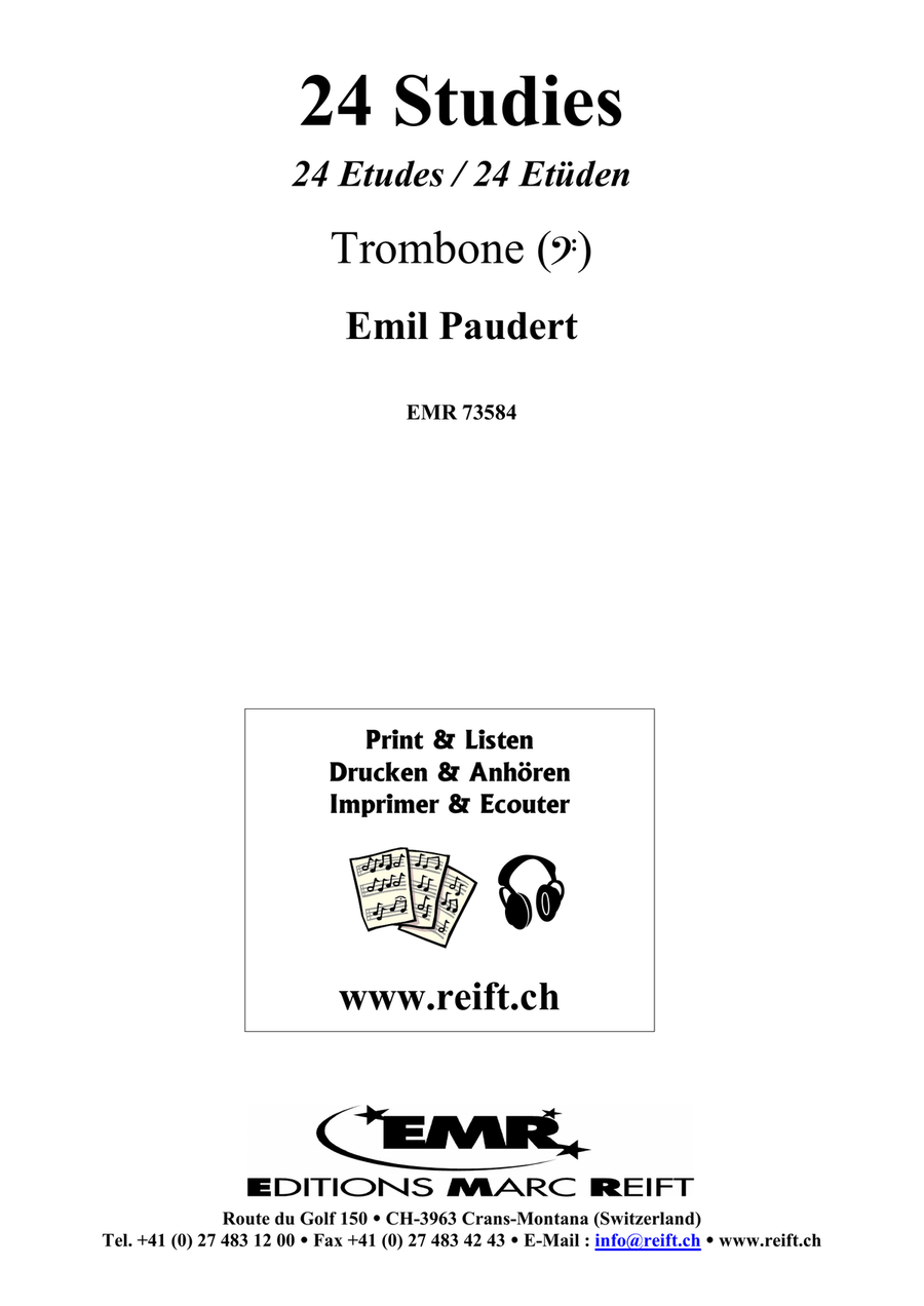 24 Studies 24 Studies Trombone scores gallery preview page 2