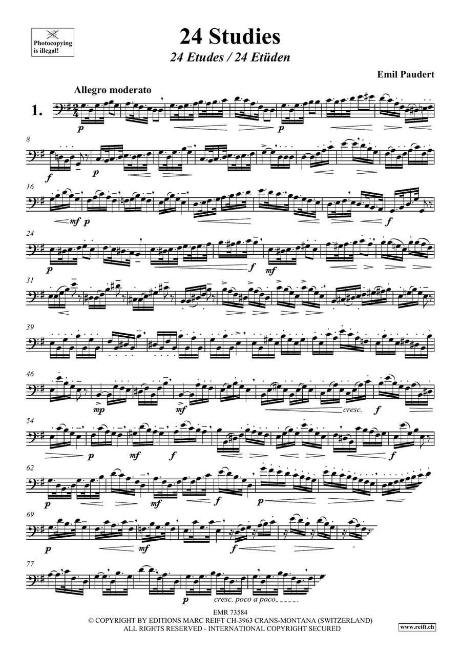 24 Studies 24 Studies Trombone scores gallery preview page 3