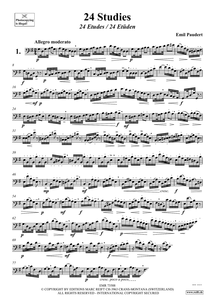 24 Studies 24 Studies Euphonium scores gallery preview page 3