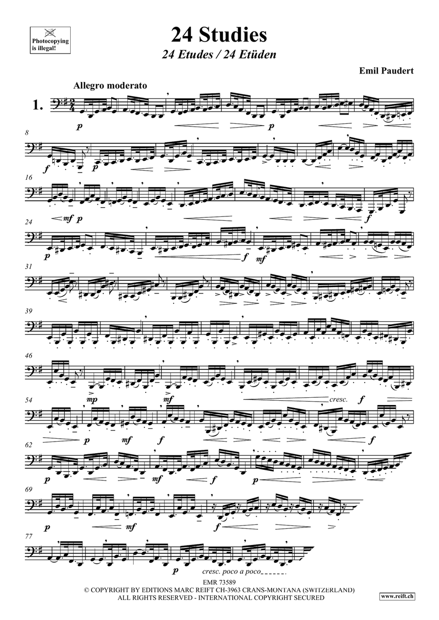 24 Studies 24 Studies Tuba scores gallery preview page 3