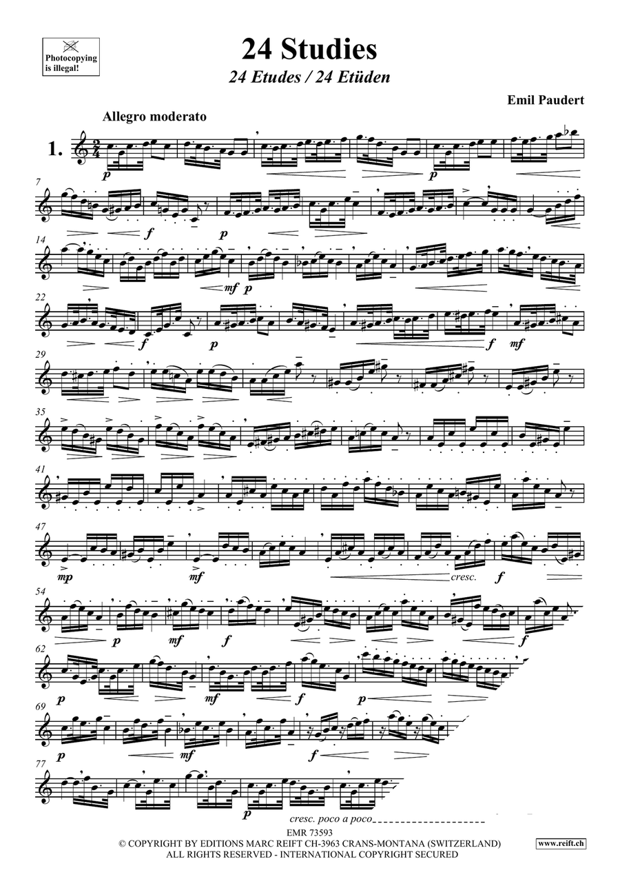 24 Studies 24 Studies Violin Solo scores gallery preview page 3