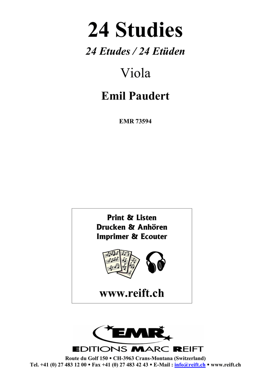 24 Studies 24 Studies Viola Solo scores gallery preview page 2