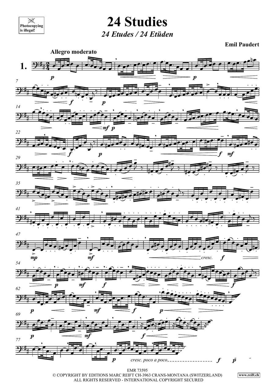 24 Studies 24 Studies Cello scores gallery preview page 3