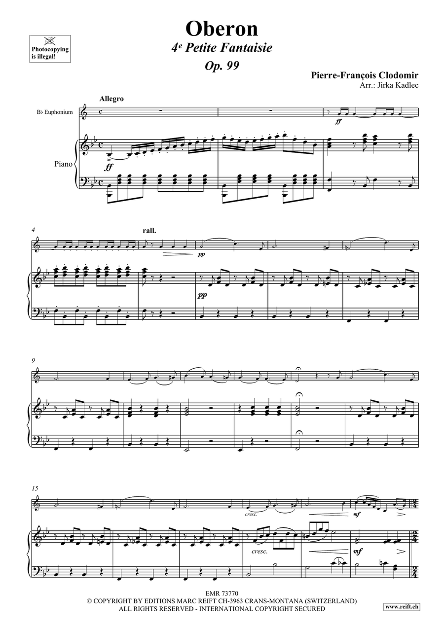 Oberon Oberon Euphonium scores gallery preview page 4