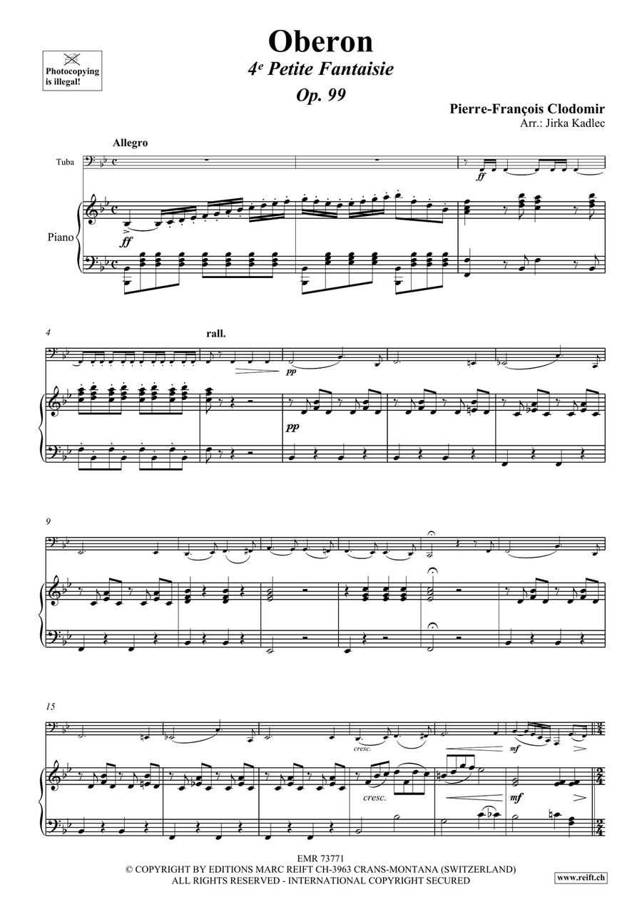 Oberon Tuba scores gallery preview page 4