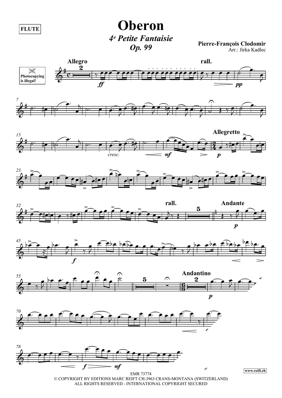 Oberon Oberon Flute Solo scores gallery preview page 3