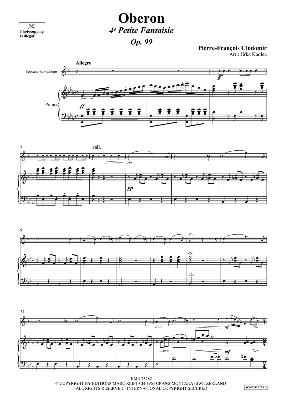 Oberon Oberon Soprano Saxophone scores gallery preview page 4