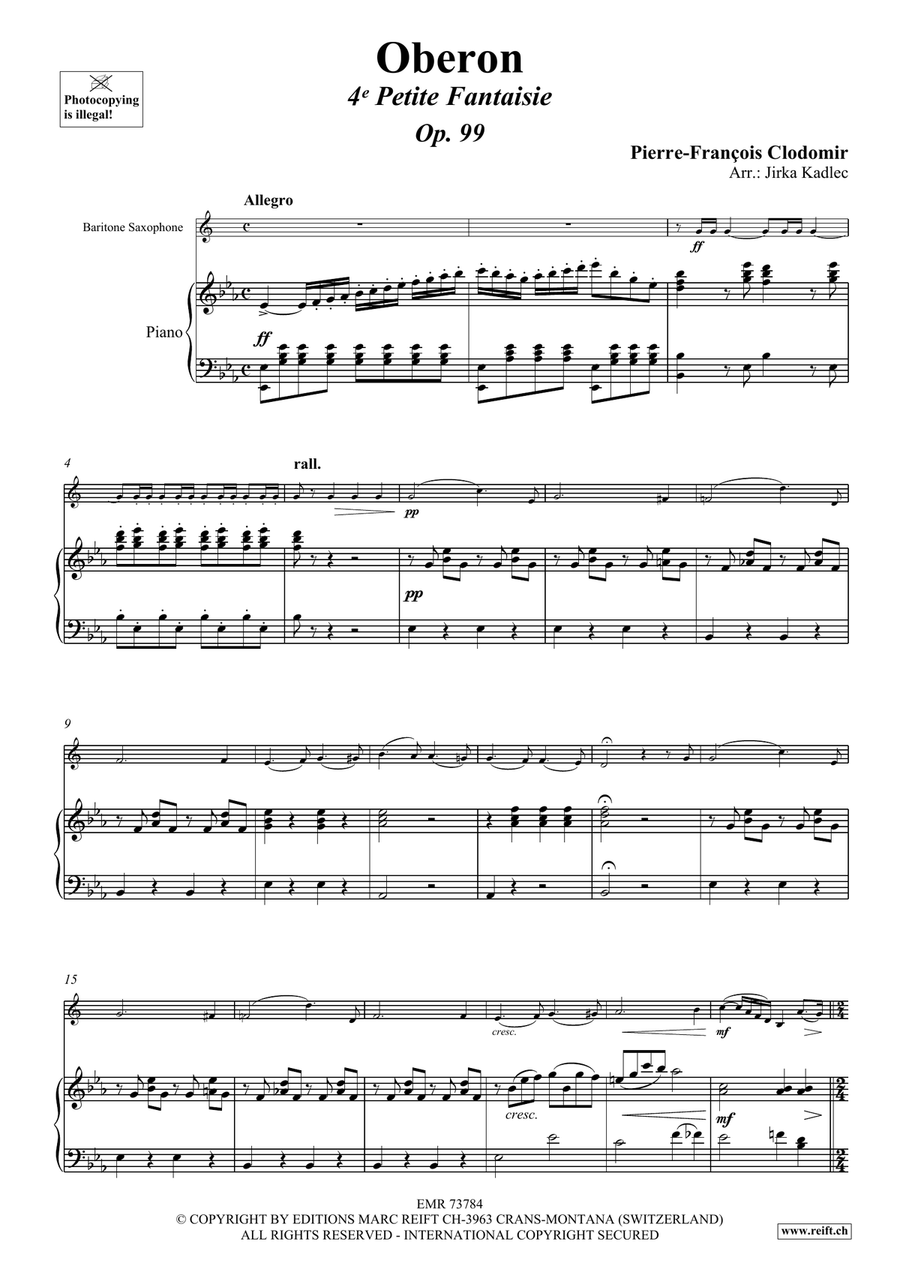 Oberon Oberon Baritone Saxophone scores gallery preview page 4