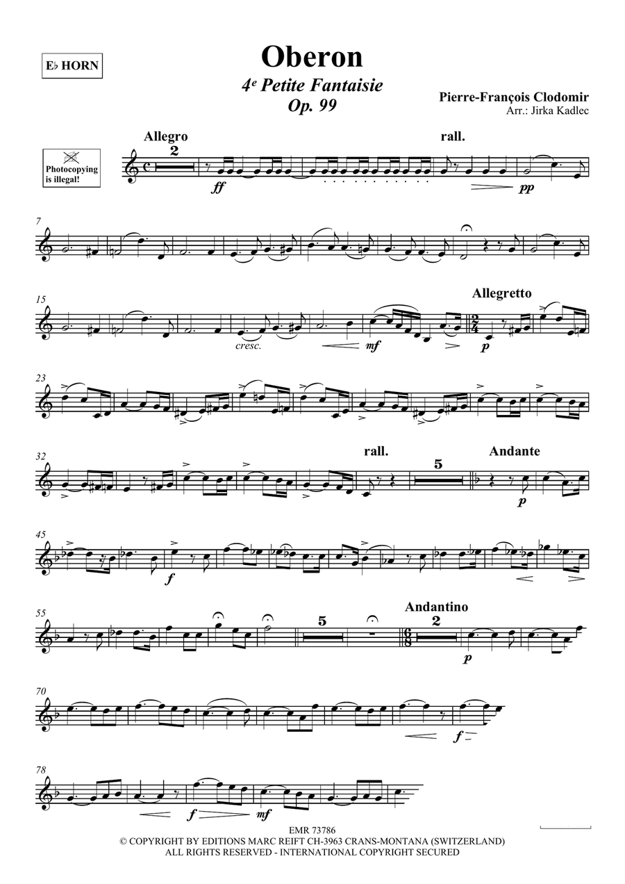 Oberon Oberon Horn scores gallery preview page 3