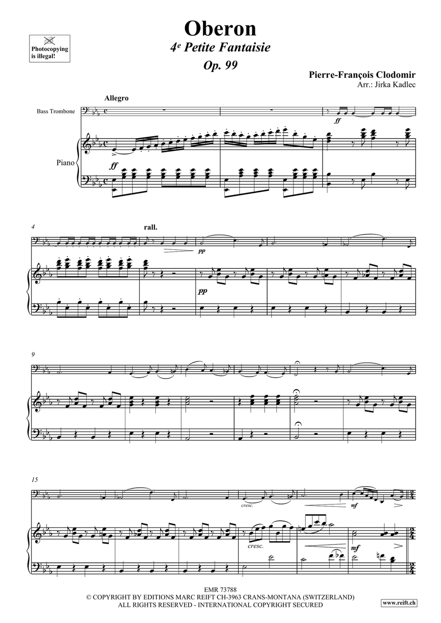 Oberon Oberon Bass Trombone scores gallery preview page 4