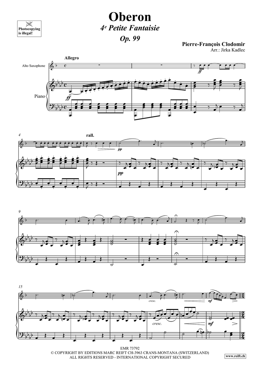 Oberon Oberon Alto Saxophone scores gallery preview page 4