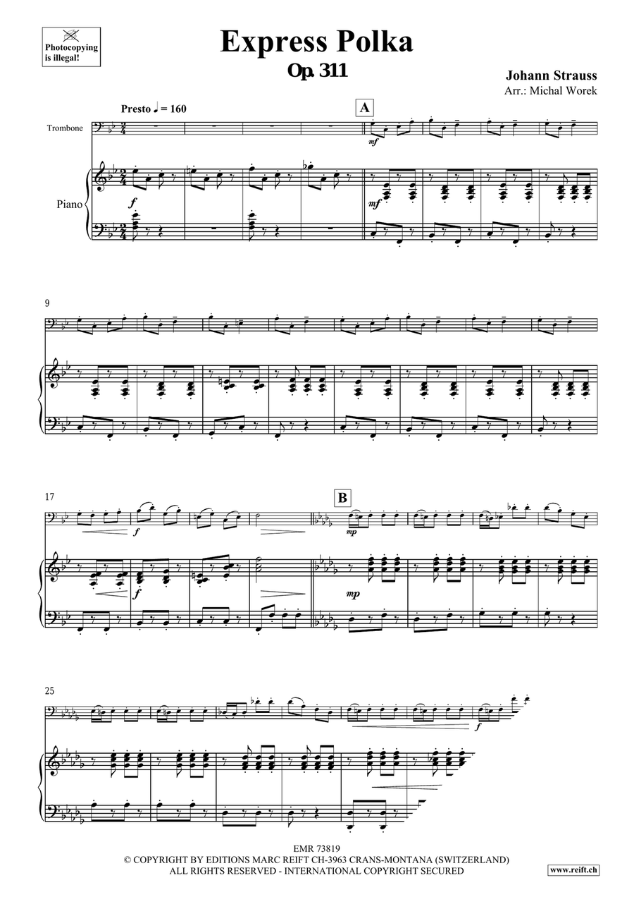 Express Polka Express Polka Piano Accompaniment scores gallery preview page 3