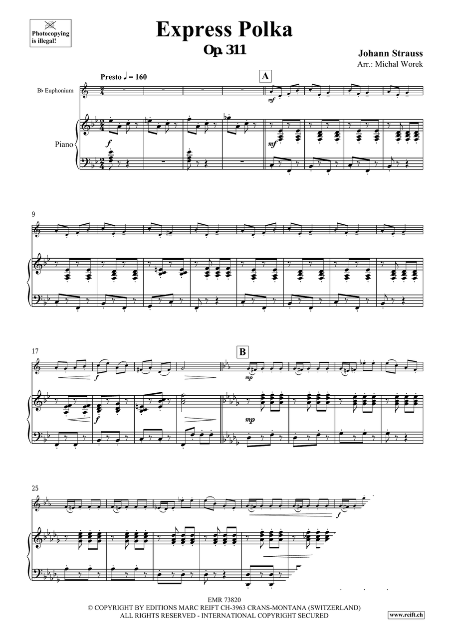 Express Polka Express Polka Euphonium scores gallery preview page 3